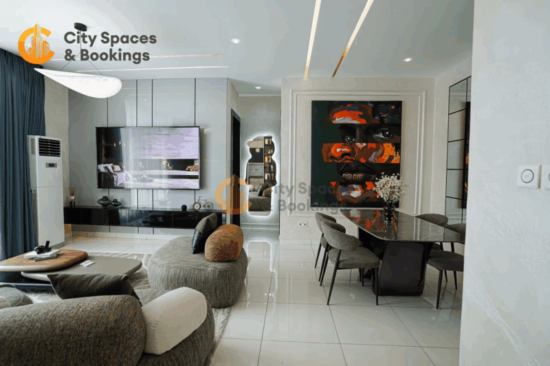 Verified shortlet in Lekki available on City Spaces and Bookings website